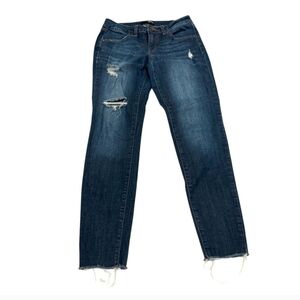 Women's Distressed Blue Jeans